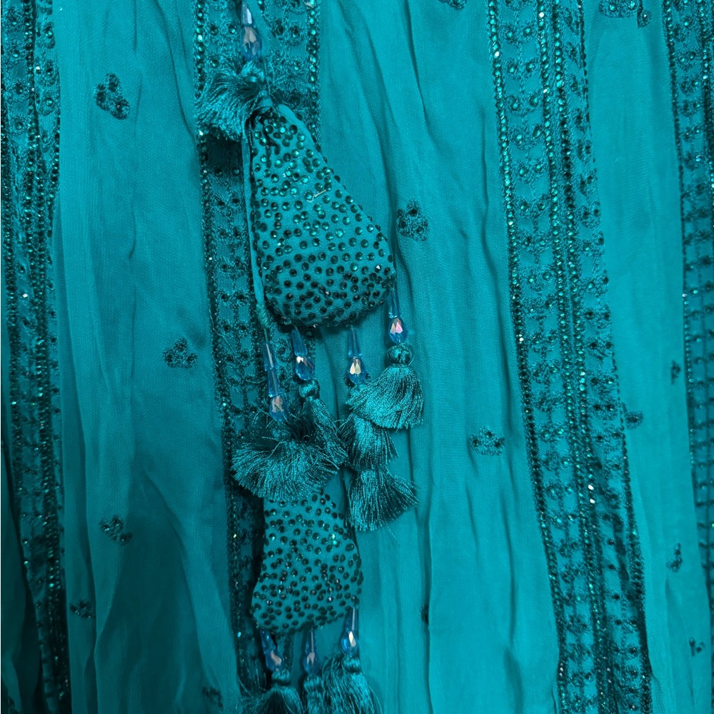 Crystal Embroidered Lehenga - Picture 4 of 11